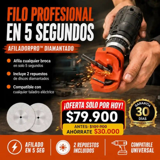 AfiladorPro™ Diamantado | Afilador universal de brocas y cuchillos