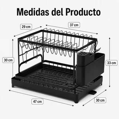 Escurridor Eva™ | Organiza tu vajilla, agiliza el secado y le da orden a tu cocina