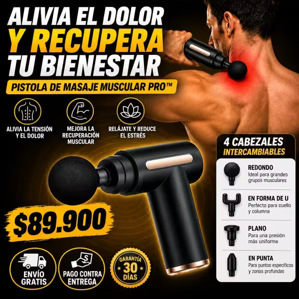 Pistola Masajeadora 4 en 1