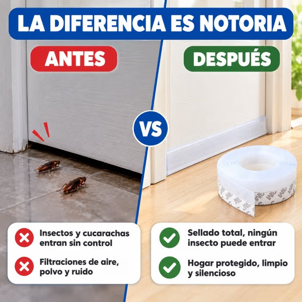 SelloMax™ - Cinta selladora que aísla agua, ruido e insectos al instante