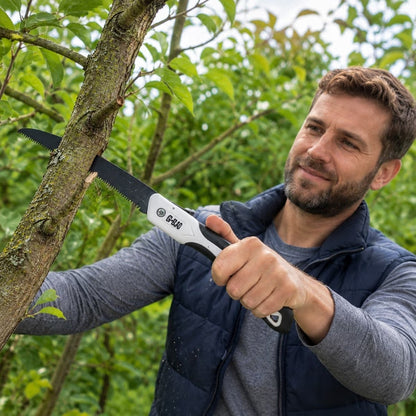 Sierra de Mano Plegable para Poda, Jardín y Corte