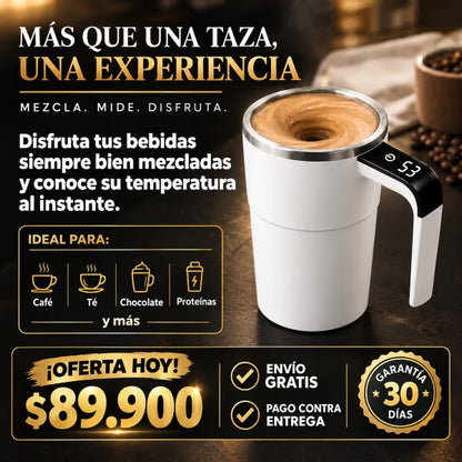 MixCup™ | Taza inteligente de acero inoxidable con agitación magnética