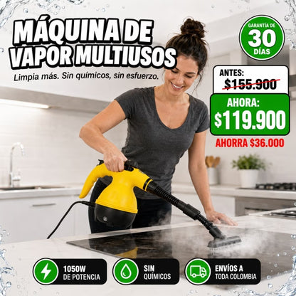 Máquina de Vapor™ | Limpia y desinfecta tu hogar sin químicos