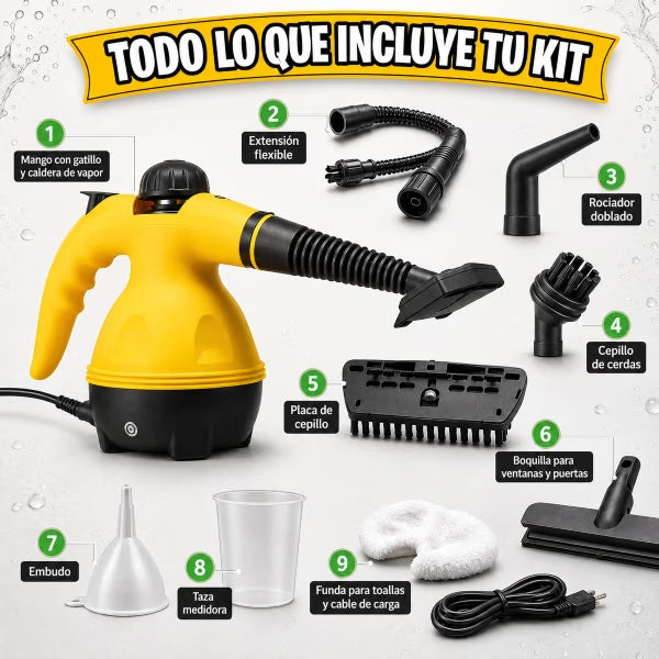 Máquina de Vapor™ | Limpia y desinfecta tu hogar sin químicos