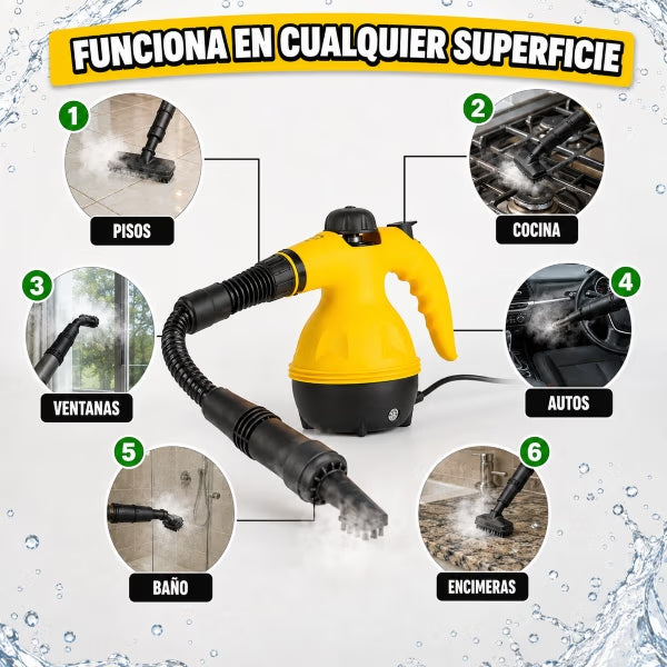 Máquina de Vapor™ | Limpia y desinfecta tu hogar sin químicos