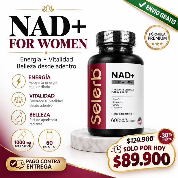 SELERB NAD+ FOR WOMEN | Renovación celular y vitalidad