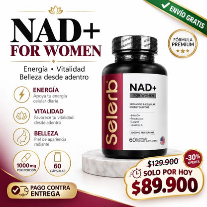 SELERB NAD+ FOR WOMEN | Renovación celular y vitalidad