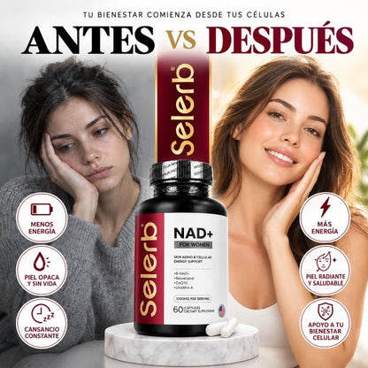 SELERB NAD+ FOR WOMEN | Renovación celular y vitalidad