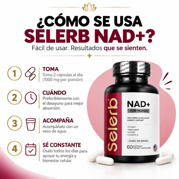 SELERB NAD+ FOR WOMEN | Renovación celular y vitalidad