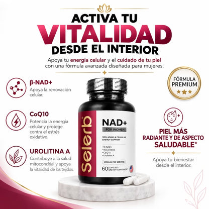 SELERB NAD+ FOR WOMEN | Renovación celular y vitalidad